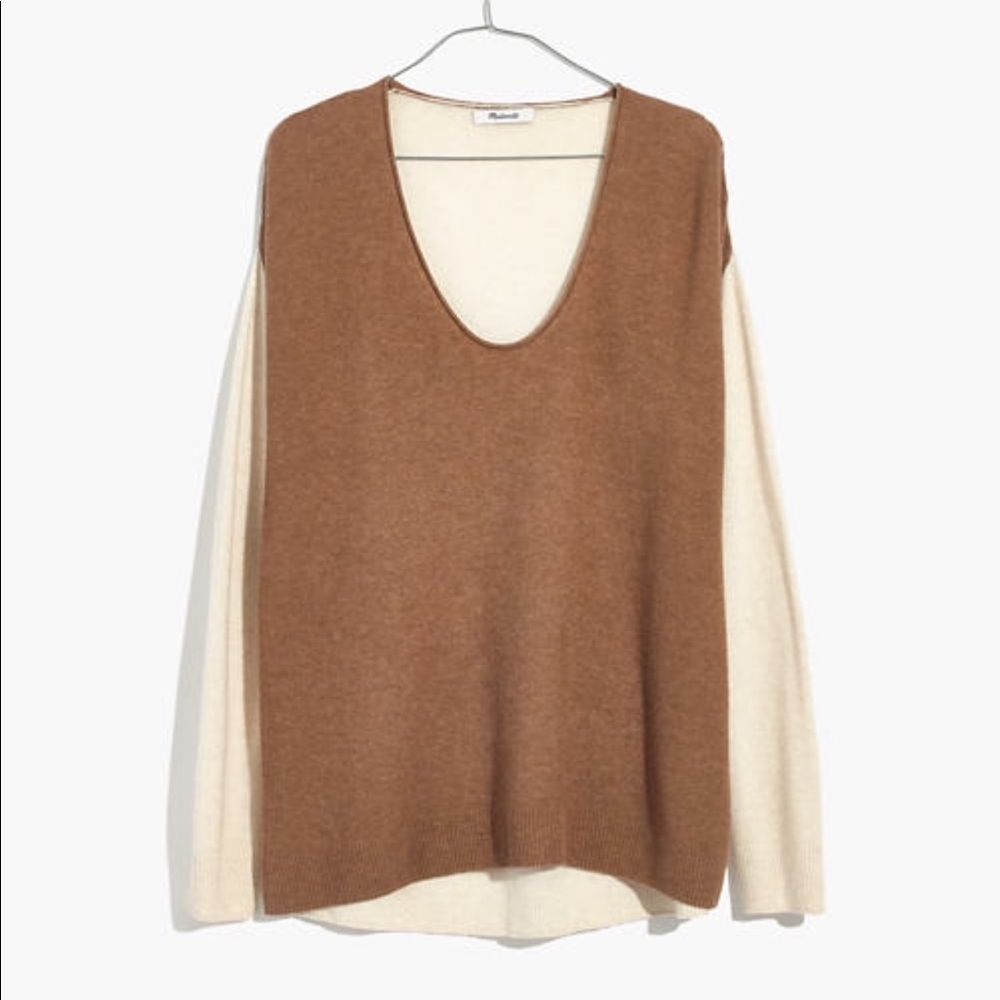 Madewell colorblock sweater size small worn once
